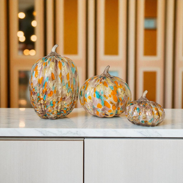 Classic Heavy Glass Pumpkin