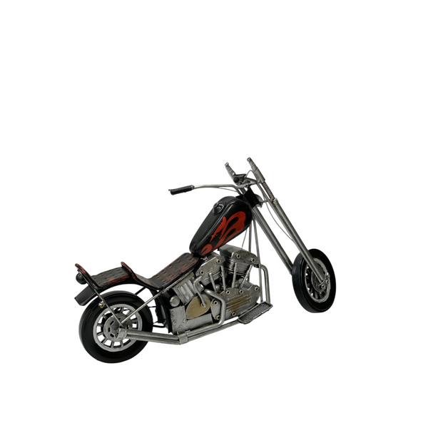 Metallic Classic Motorcycle Model