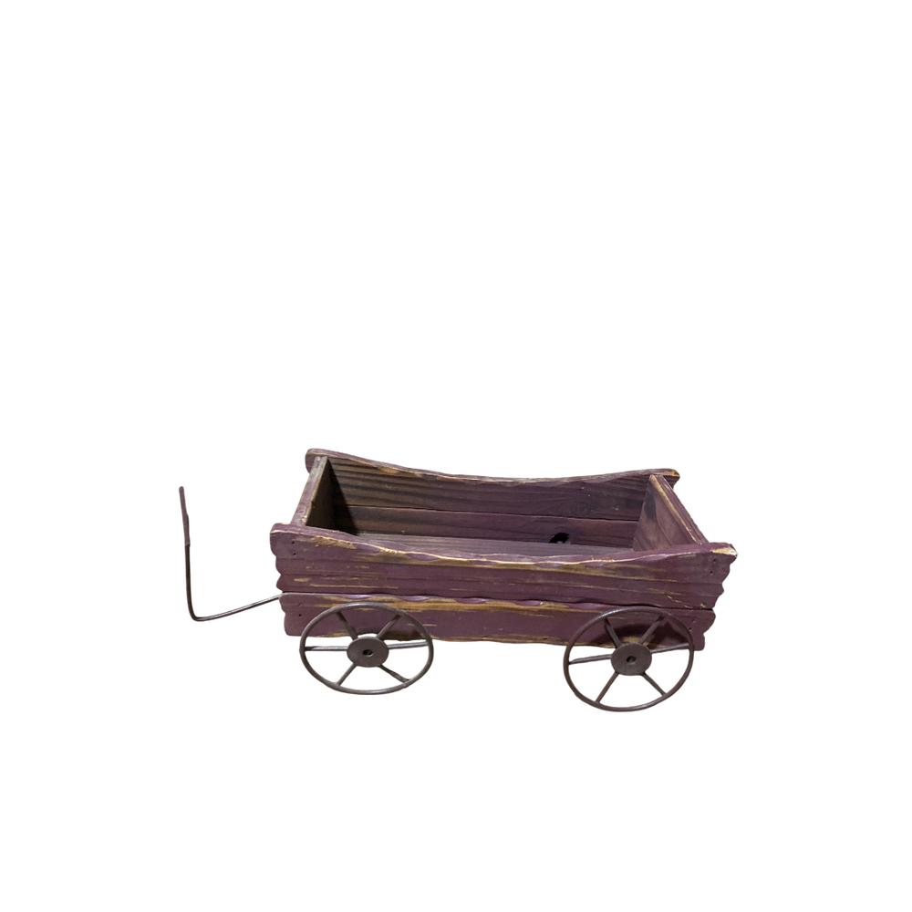 Rustic Wooden Mini Decorative Cart