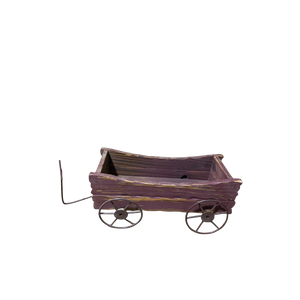 Rustic Wooden Mini Decorative Cart