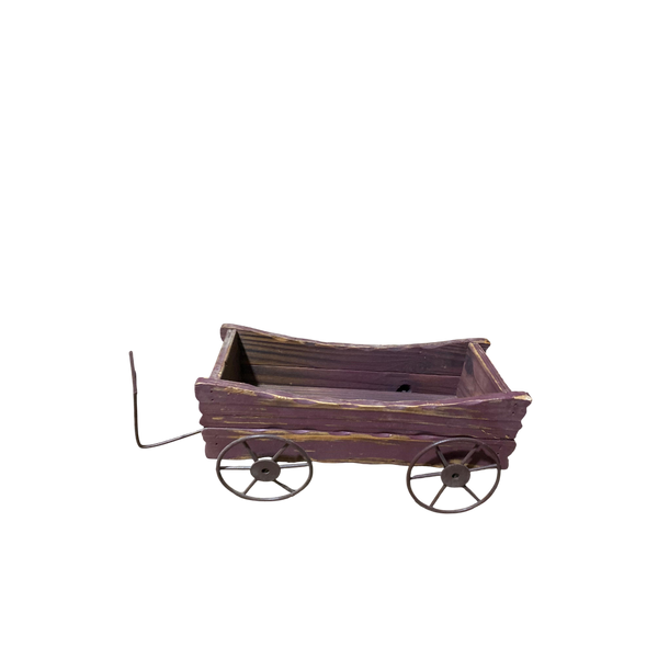 Rustic Wooden Mini Decorative Cart