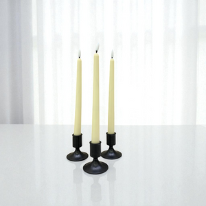 Metallic Noir Black Candle Stands