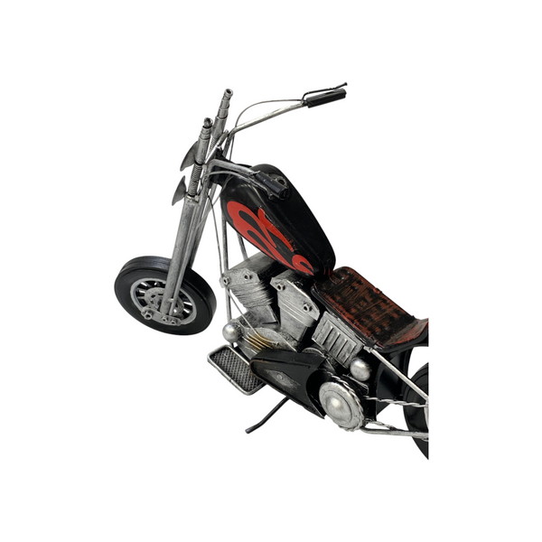 Metallic Classic Motorcycle Model