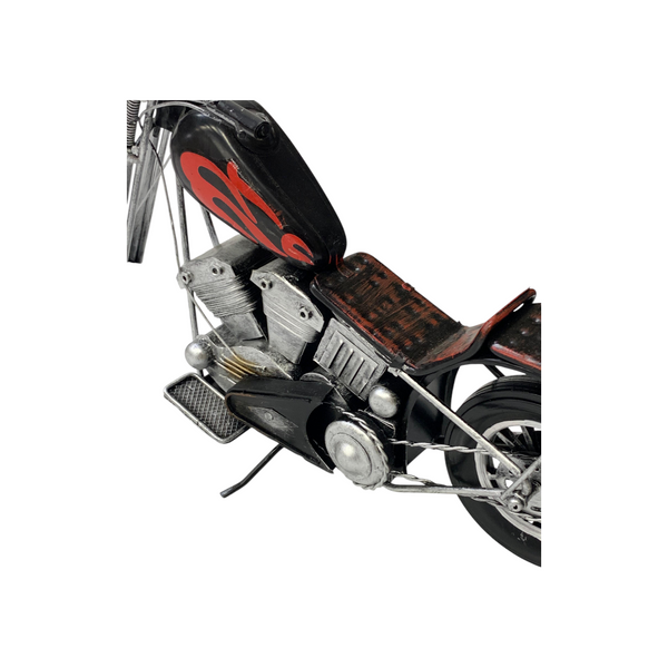 Metallic Classic Motorcycle Model