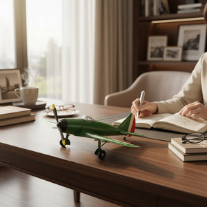 Vintage Metal Airplane Model Decor