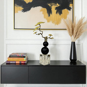 Luxury Crystal & Metal Table Ornament – Modern Glam Décor Piece