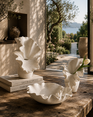 Organic Bloom Ceramic Vases