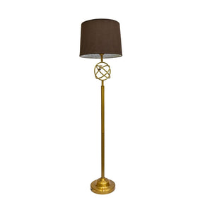 Regal Radiance – Fancy Metallic Brass Floor Lamp