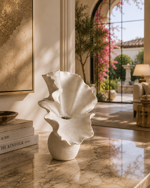 Organic Bloom Ceramic Vases