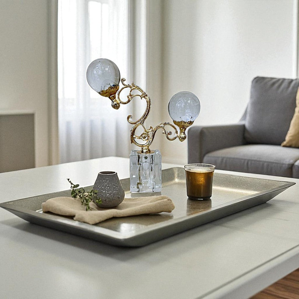 Elegant Dual Ball Table Ornament
