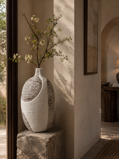 Artisan Pattern Ceramic Vases