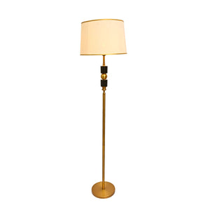 Obsidian – Matte Rose-Gold Floor Lamp