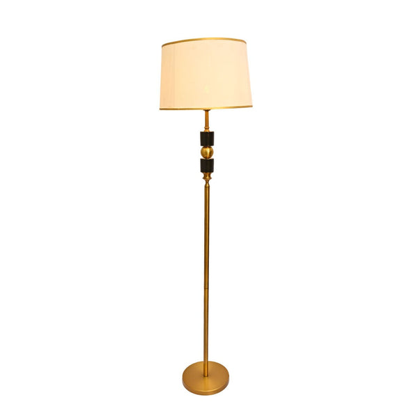 Obsidian – Matte Rose-Gold Floor Lamp