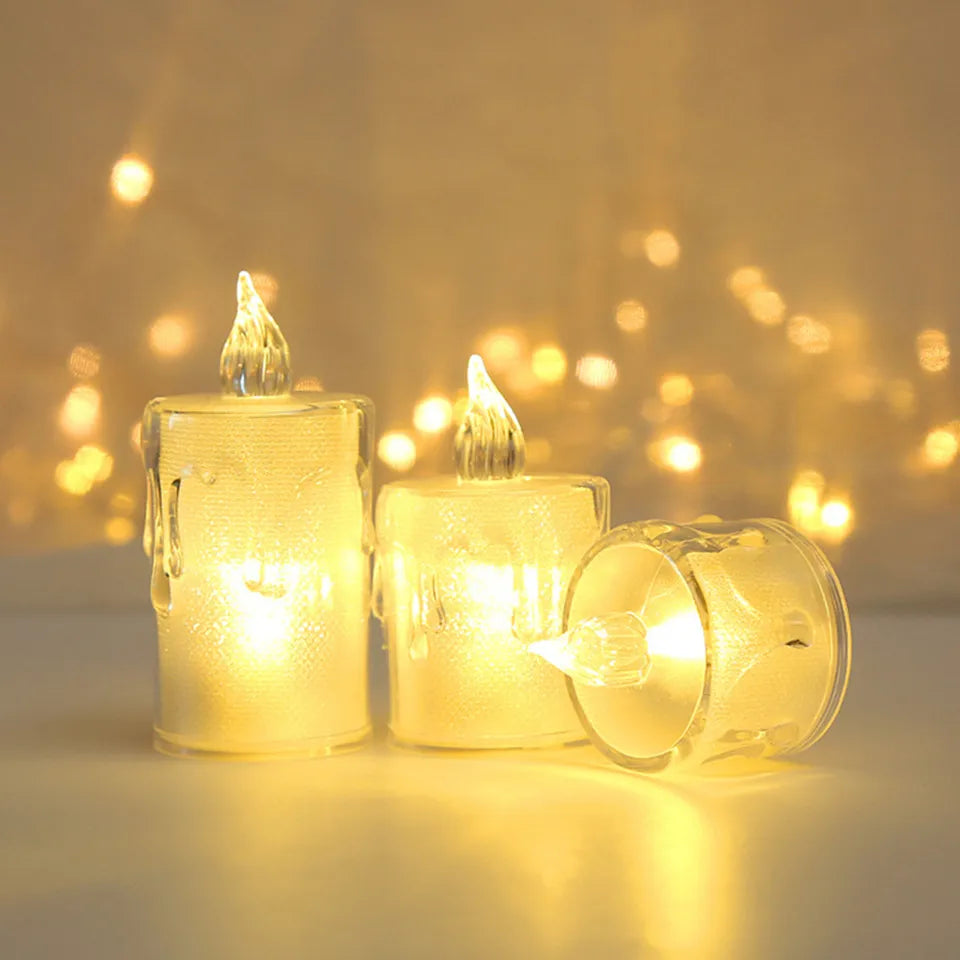 Glittered Flameless LED Candles