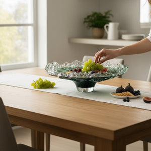 Luxury Handcrafted Glass Centre Bowl