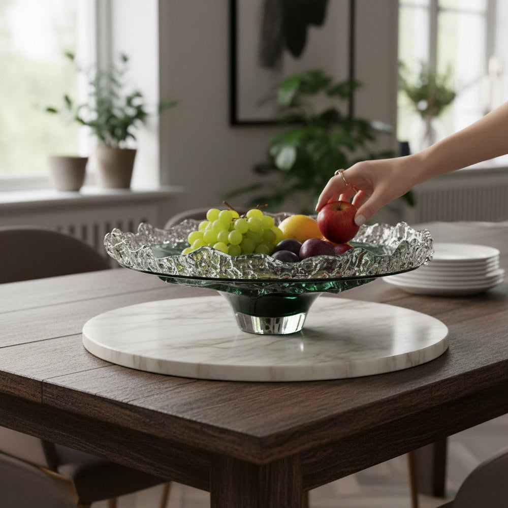 Luxury Handcrafted Glass Centre Bowl