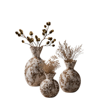 Embellish Rustic Speckled Ceramic Vases