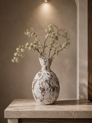 Embellish Rustic Speckled Ceramic Vases