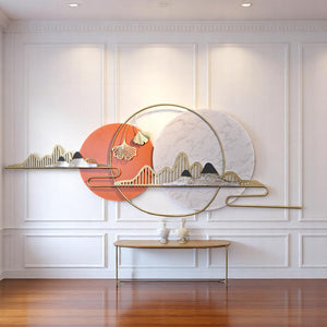 Metallic  Horizon – Wall Motive
