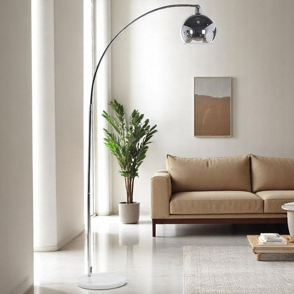 Silver Nexus Arch Floor Lamp (3 Sizes Available)