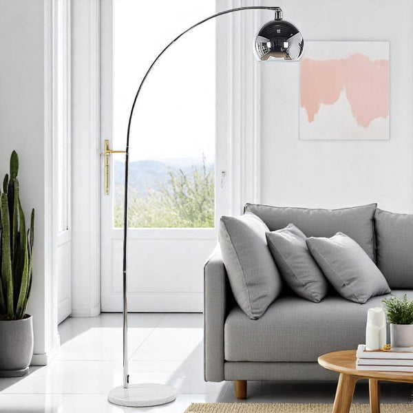Silver Nexus Arch Floor Lamp (3 Sizes Available)