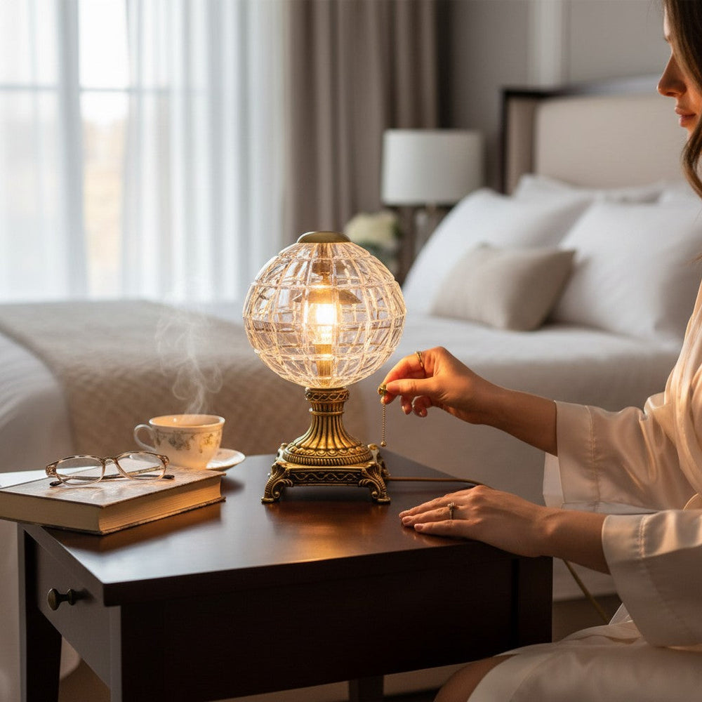 Luxury Crystal Globe Table Lamp