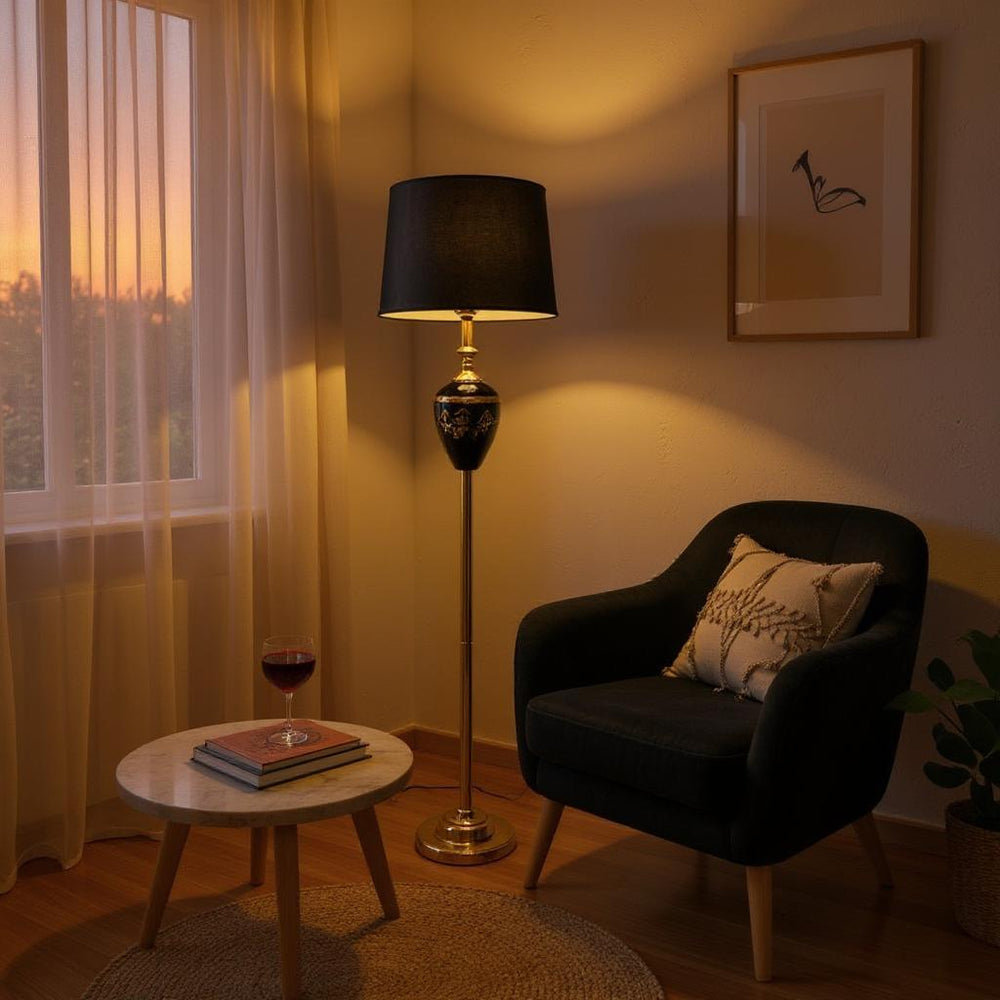 VERSACE Noir – Black Elegance Floor Lamp