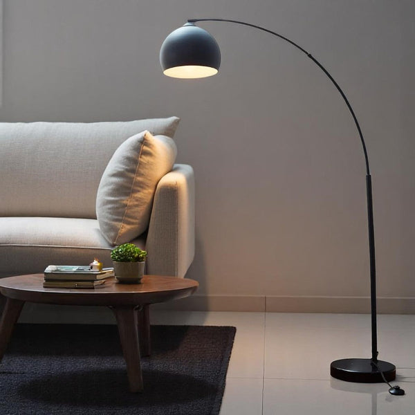 Midnight Sweep Metal Arc Lamp