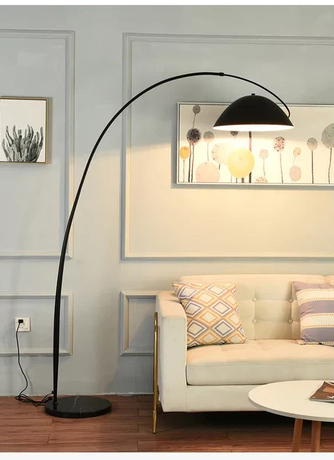 Midnight reverse Arc Floor Lamp
