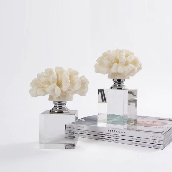 Elegant Resin Coral Decorative Sculptures