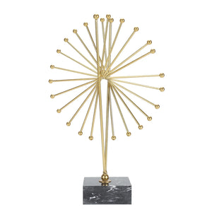 Golden Starburst Sculpture