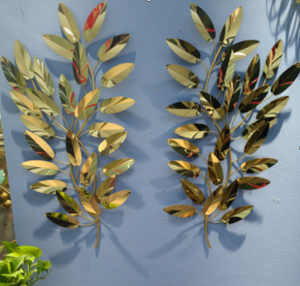 Stainless Steel Leaf Motive (110*58 110*60)- Pair