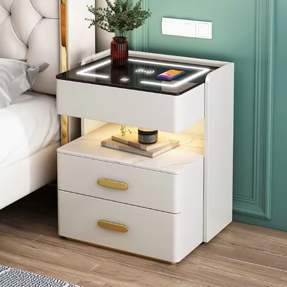 Luxe Glow Smart Wireless Charging Table