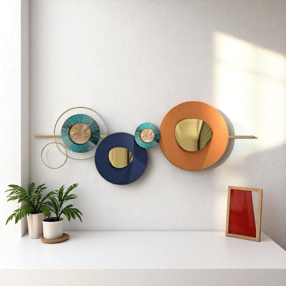 Circular Modern Metallic Wall Hanging