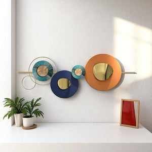 Circular Modern Metallic Wall Hanging