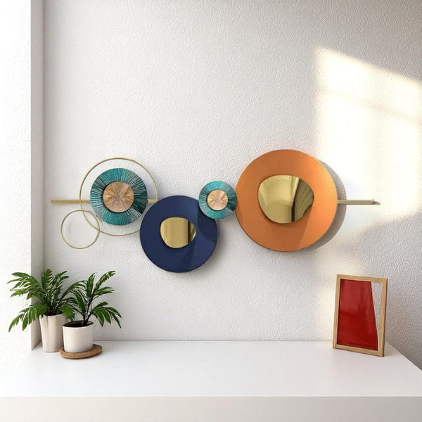 Circular Modern Metallic Wall Hanging