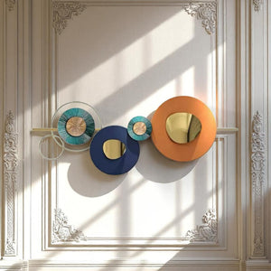 Circular Modern Metallic Wall Hanging