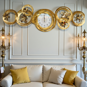 Timora Luxe Metallic Wall Clock
