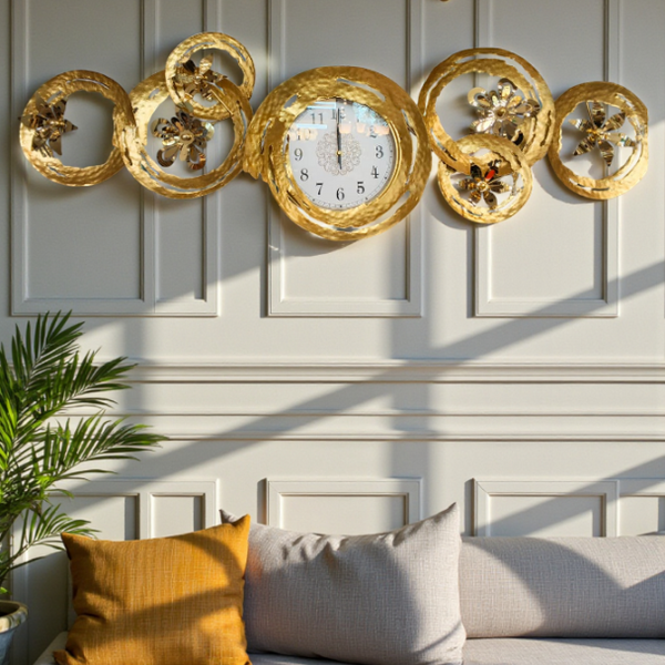 Timora Luxe Metallic Wall Clock