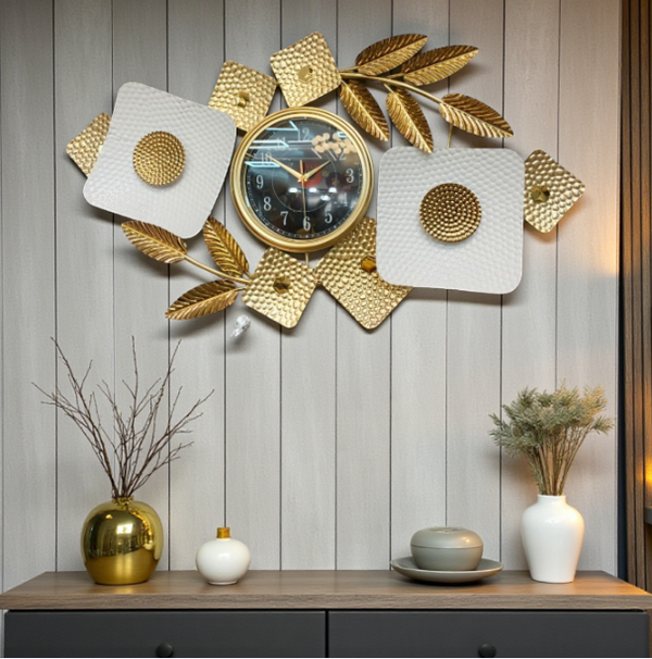 EternaLine Modern Metallic Wall Clock