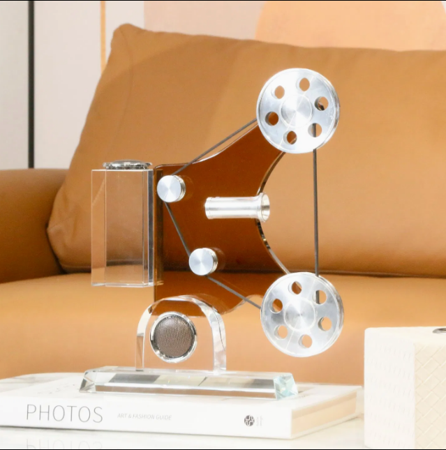 Kinetic Crystal Desk Sculpture