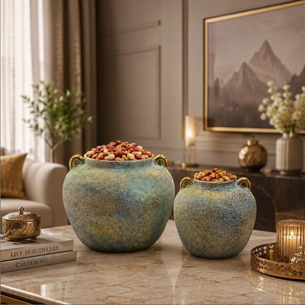 Luxury Textured Ceramic Floor Vase 