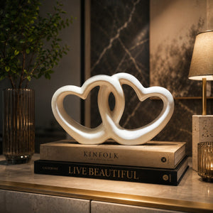 Interlocking Heart Loop Sculpture