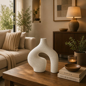 Modern Sculptural Ceramic Decorative Vase