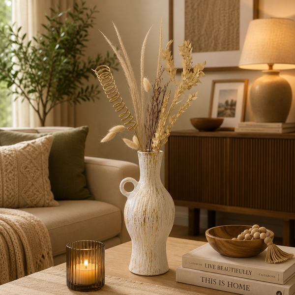 Smoothy Ceramic Decorative Vases Set (3 Pieces)