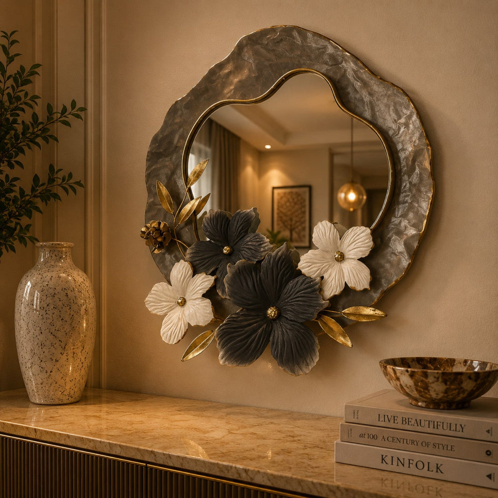 Luxury Floral Wall Mirror