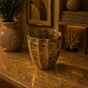 Vintage Textured Decorative Planter