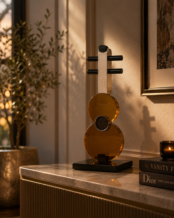 Musical Guitar Ornament for Modern Decor