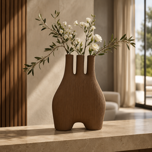 Modern Multi-Neck Sculptural Ceramic Table Vases