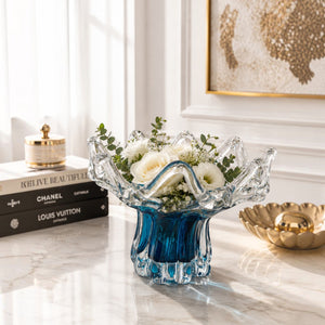 Blue Teal Decorative Glass Collection